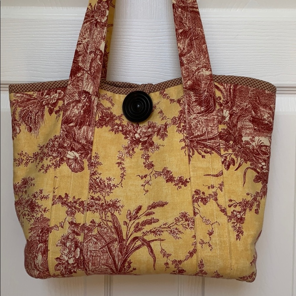 Handmade Toile Tote